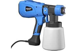 JUPITOR Electric Paint Sprayer, Fence Paint Sprayer, Paint Sprayers for Fencing and Decking, Spray Gun Handheld Paint Sprayers for Home DIY Painting Cabinet Garden, 3 Spray Patterns & 1000ml Detachable Tank