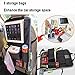 SHiZAK Car Back Seat Pocket Auto Seatback Storage Bag Hanging Pouch Travel Holder with Screen Tablet Pad Pocket(Black)