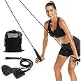 Dryland Powercord with Paddles,Swimming Arm Strength Trainer, Professional Freestyle Swimming Resistance Exercise Bands Set