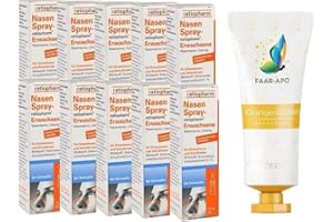 Faar Apo Nasenspray Ratiopharm Erwachsene 10 x 15 ml Sparset inkl. einer hochwertigen Handcreme Marke