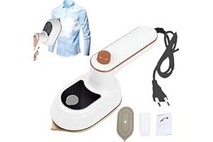 FFTANXS Ferro da stiro da viaggio,Ferro da stiro portatile,Mini ferro da stiro,Ferro da stiro da viaggio mini,Ferro da stiro portatile 38 W con serbatoio dellacqua da 50 ml,per casa e viaggi