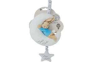 Rainbow Designs PO1501 Beatrix Potter Night Musical Peter Rabbit Toy,White