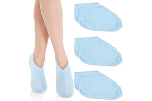 APLZGMG 3 Pairs Foot Moisturiser Socks Overnight, Spa Cotton Socks for Foot Cream, Lotion Sock for Moisturising for Dry Feet Care, Moisturising Sock for Cracked Heel Repair Women Men (Blue)