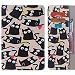Produktbild LEMORRY Samsung Galaxy Tab A 8.0 Hülle Tasche Geprägter Ledertasche Flip Beutel Haut Slim Fit Bumper Schutz Magnetisch Schließung Stehening Soft SchutzHülle Weich Silikon Cover Case Schale für Galaxy Tab A (8.0") / T350 T355, Süße Katze