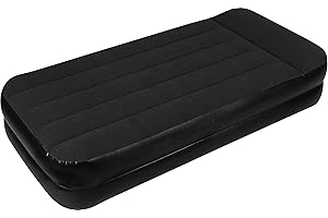 Avenli Materasso ad Aria Autogonfiabile / Letto Ospite Letto Singolo per 1 Persona 195 x 96 x 46 cm con Pompa Automatica Integrata Nero Antracite