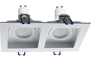 BILL GOFF INC. Faretto da incasso rettangolare doppia lampada LED GU10 16W luci soffitto 230V