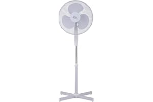 ELTA GERMANY Elta Standventilator SVT-40.5 (16 Zoll / 40cm Durchmesser, höhenverstellbar bis zu 1,22m, neigbar, Oszillation, 45Watt)