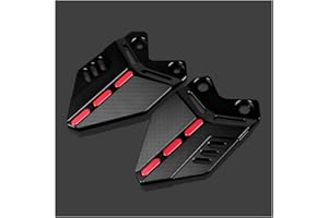 Velospeed Accessoires de moto pour Kawasaki Ninja 650 Z650 2017-2023 - Repose-pieds CNC - Protection de support d'aile pour pédale avant - Accessoires ninja650 z 650 (noir-2)