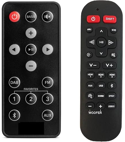 Replacement Remote Control For Teufel CB 52 II Soundbar | Also Works With CB52 THX CINEBAR 6 thumbnail image