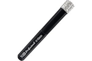 NBB Brocas de diamante con vástago hexagonal,corona diamante para taladrar en seco en porcelana, cerámica, baldosas, granito, azulejo, meyor en húmedo, en taladros de cable o sin cable (1, 10mm)