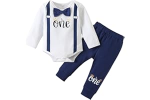 Borlai Bébé Garçon Ensemble Costume Gentleman Ensemble de vêtements à manches à nœud à nœud papillon à manches courtes