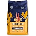 TrueStart Ground Coffee 200g, Lightly Caffeinated - Ground Coffee for Cafetiere V60 Aeropress, Single Origin Arabica Beans, Freshly Hand Roasted Speciality Grade, Medium Roast