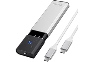 IDSONIX SMART INTERACTIVE iDsonix M.2 NVMe PCIe adapter obudowy SSD, bez użycia narzędzi, aluminium, NVMe na USB C 3.2 Gen 2 10 Gb/s NVMe PCIe, zewnętrzna obudowa, obsługuje klucz M-Key/B+M, z wykończeniem UASP do