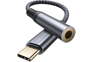 ANDTOBO Adattatore USB C Jack 3,5mm, Adattatore USB C a Jack per cuffie 3.5 mm, USB Tipo C a Cavo Dongle Audio Aux per iPhone 16/15 Pro Max Plus, iPad Pro Air, Galaxy S24 Ultra S23 S21 S20
