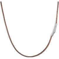 Collier Cordon Simili Cuir Unisexe Couleur Noir 1mmx54cm ET142 STANDARD Sim