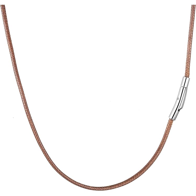 5 Colliers Cordon Cuir Homme Femme - Chaîne Tressée Noire 3mm Pour Pendentifs