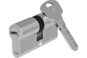 Cilindro serratura sbloccabile YALE - Per porta esterna / d'ingresso - 6 perni - 4 chiavi - 30 x 50 mm