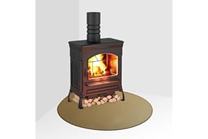 FLASLD Tapis de cheminee Tapis Ignifuge Tapis poele a Bois Le Tapis Ignifuge sous la cheminée protège Les sols, Les terrasses et Les terrasses des étincelles