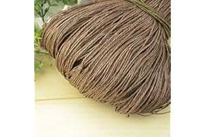 FEINIAO Hilo de Paja de Rafia Natural de 600 Metros y 500g para Tejer a Mano, Ganchillo, Sombrero de Verano, Bolso, cojín, cestas, Material de Tejer, artesanía DIY