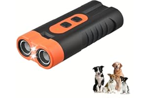 KOUAMOR 2 in 1 USB Ultrasonic Dog Repeller, Dog Bark Deterrent Device with Hd Display and Led Flashlight, Dog Bark Deterrent and Anti Barking Device for Dogs, Bark Deterrents Control for All Dogs&Cats (A)
