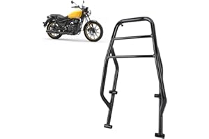 GARSENT Motorcycle Rear Rack for Meteor 350 2021-2023, Motorcycle Rear Cargo Carrier, Powersports Luggage Rack, Fadeproof and Rust Resistant, Easy Installation