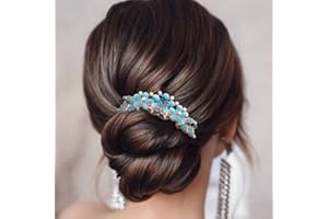 BOHEND Bohen Strass Pettine Cristallo Mollette per capelli Decorativo Pettini per capelli Sposa Accessori per capelli per donne e ragazze (3)
