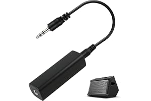 Brusisolator, Ground Loop Noise Isolator Loop Earth Audio Jack 3,5 mm han-hona bullerskydd för bil, hemmabio, PC, högtalare