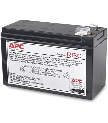Batterie Rechange APC ES 400 12V VRLA Lot De Batteries T6 Power Pour APC Back-UPS ES 400 - 12V 72VAh Batterie 12v 7ah 20hr