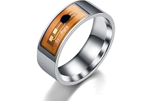 DKINGS NFC Smart Ring für Herren Damen - Multifunktionale Wasserdichte Intelligente Ring Smart Wear Finger Digital Ring für Android/Windows NFC-Smartphone-Zubehör