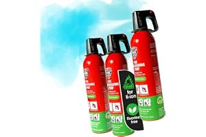 notlok Safety Work 3x Brandsläckare för elbränder 750ml A, F + Li-Ion
