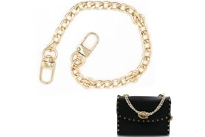 CiciIng Catena per borse in oro, catena in metallo, tracolla per borse, catene di ricambio per borse a tracolla, borsa a mano (40 cm)