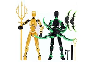 RuiDay Figura d'azione T13, Stampa 3D di Figure Mobili Multi-Snodate, Nova Action Figure T13, Lucky 13 Action Figure di Robot per Attività Complete Del Corpo, set di robot 13. (A+B)