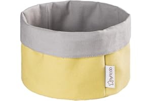 myHodo Porta Pane da Tavola Reversibile (20cm), Cestino per Il Pane in Tessuto, Cestino per Panini, per Cucina e Tavolo della Colazione, 100% Cotone, per Riporre Pane e Panini, Cestino Portaoggetti
