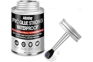 AllisWay Colla Pvc, Colla per Gomma, Impermeabil Super colla Adatto per Gommoni Nautica PVC, Tende,Impermeabile, zaino in tela, Resistente, 118ml