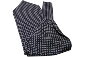 Avantgarde UOMO VARI ascot di seta foulard da collo CASHE COL BLU con disegni a FIORI SETA