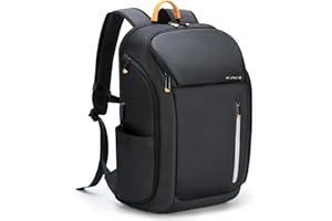 Ponhog Laptop Backpack for Men - 900D Travel Backpack fit 17.3 Inch Laptop, Tech Backpack with USB Charging Port Anti-Theft Pocket, 30L Smart Rucksack for College Business Work Overnight Black