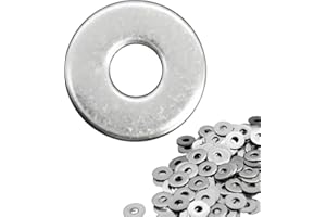 Flewdart rondelle acciaio M4 200pz, rondella piatta in acciaio inox 304 M4 x 12mm per dadi e bulloni