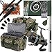 Produktbild De Luxe Komplett Camo Karpfen Grobfischen Stalking Rute & Rolle Kombi-Satz + Gerät 4 St.Köder-werkzeuge Schwimmer, Gewichte Haken & Carry All