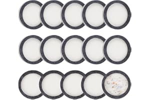 BENECREAT 15Pcs Round Felt Bead Design Boards, 39.5mm Dark Gray Felt Beading Mat DIY Boards Storage Tray for Jewelry Making, Beading Supplies, 8mm Thickness