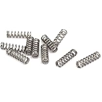 Ressort De Compression En Acier Au Manganèse - 0.4mm X 5mm X 305mm - Noir - Uxcell - Neuf