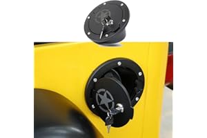 TDHLW Cierre de la Puerta de llenado de Combustible Pentagrama Tapa del Tanque de Gas para Jeep Wrangler TJ 1997-2006