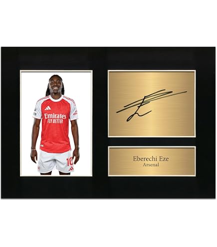 Bukayo Saka A4 Signed Photo Print – Arsenal FC Football – Pre-Printed Signature