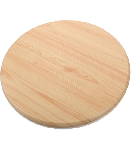 Sedile Sgabello Bar In Legno Massello 29,5 Cm | Piastra Rotonda Di Ricambio Per Sgabelli | Piano In Legno Liscio Fai Da Te