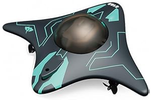 HUIOP Mini bateau télécommandé WIFI contrôlé par application six liens, transmission en temps réel, caméra sous-marine, photo, vidéo, télécommande visuelle, modèle de lumière LED, jouet d'extérieur po