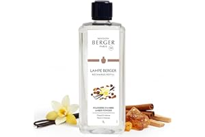 Maison Berger - Recarga Lámpara Berger Poussière d'Ambre - Listo para Usar - Perfuma y Purifica - Difusión Fina, Uniforme y Duradera - 1l