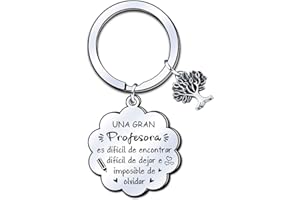 LUODAN Regalo Maestro Llavero,Maestro Llavero Maestro Gracias Maestro por el Regalo Grabado Llavero Graduación Regalos Cumpleaños Regalo del dia del Maestro Regalo de acción de Gracias
