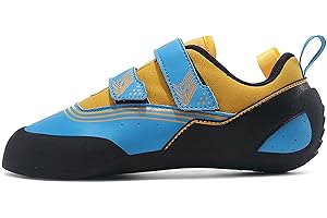 LUMINESCENTDREAM Chaussure d'escaladee,Chausson d'escalade Femme Chaussons d'escalade Homme,Respirantes Antidérapantes Chaussures compactes,Tige en Microfibre Facile a Mettre et à enlever pour débutants