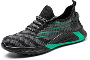 KTDYG Sicherheitsschuhe Herren Damen Arbeitsschuhe Leicht Sportlich Schutzschuhe Stahlkappe Sneaker