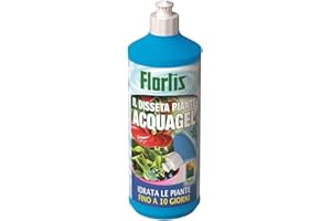 Flortis Disseta pianta Acquagel Gel Irrigazione Rilascio Graduale. Riserva Acqua per Vaso e Fiori. Gel per Vacanza. Interno, Esterno