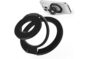 MOXTOUZ Uchwyt magnetyczny na telefon komórkowy do iPhone 17 16 15 14 13 12 Pro Max Plus, pierścień magnetyczny do telefonu komórkowego Samsung Galaxy S25 Ultra S24 S23 S21